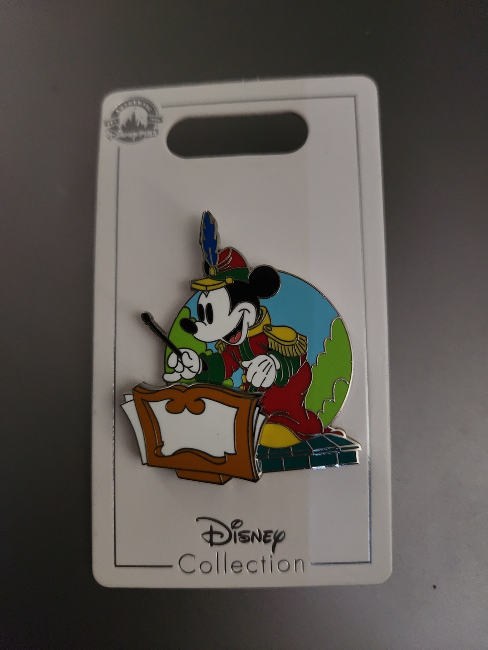 Disney Mickey Mouse Conductor Pin - Red, Blue, Yellow, Green, Black